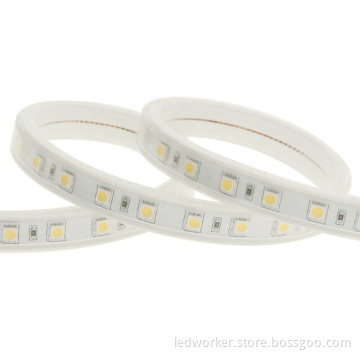 High Voltage 5050 LED Strip - LEDworker 110v 220v Cool White Cove Lighting